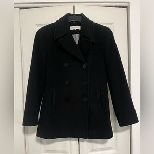 Black Calvin Klein Pea coat. Size 4